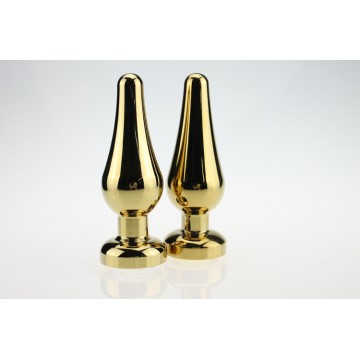 M Size Stainless steel golden Anal plug M Size Stainless steel golden Anal plug